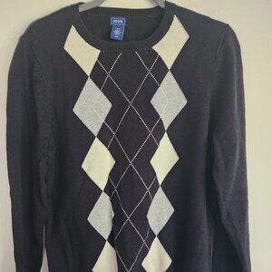 $ IZOD Argyle Knit Sweater (Size L)